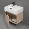Floating Small Bathroom Vanity, Modern, 24